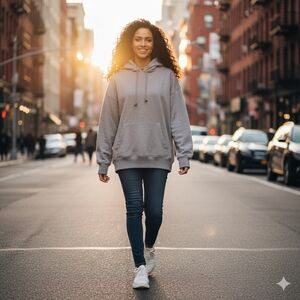 Misguided Gray Hoodie